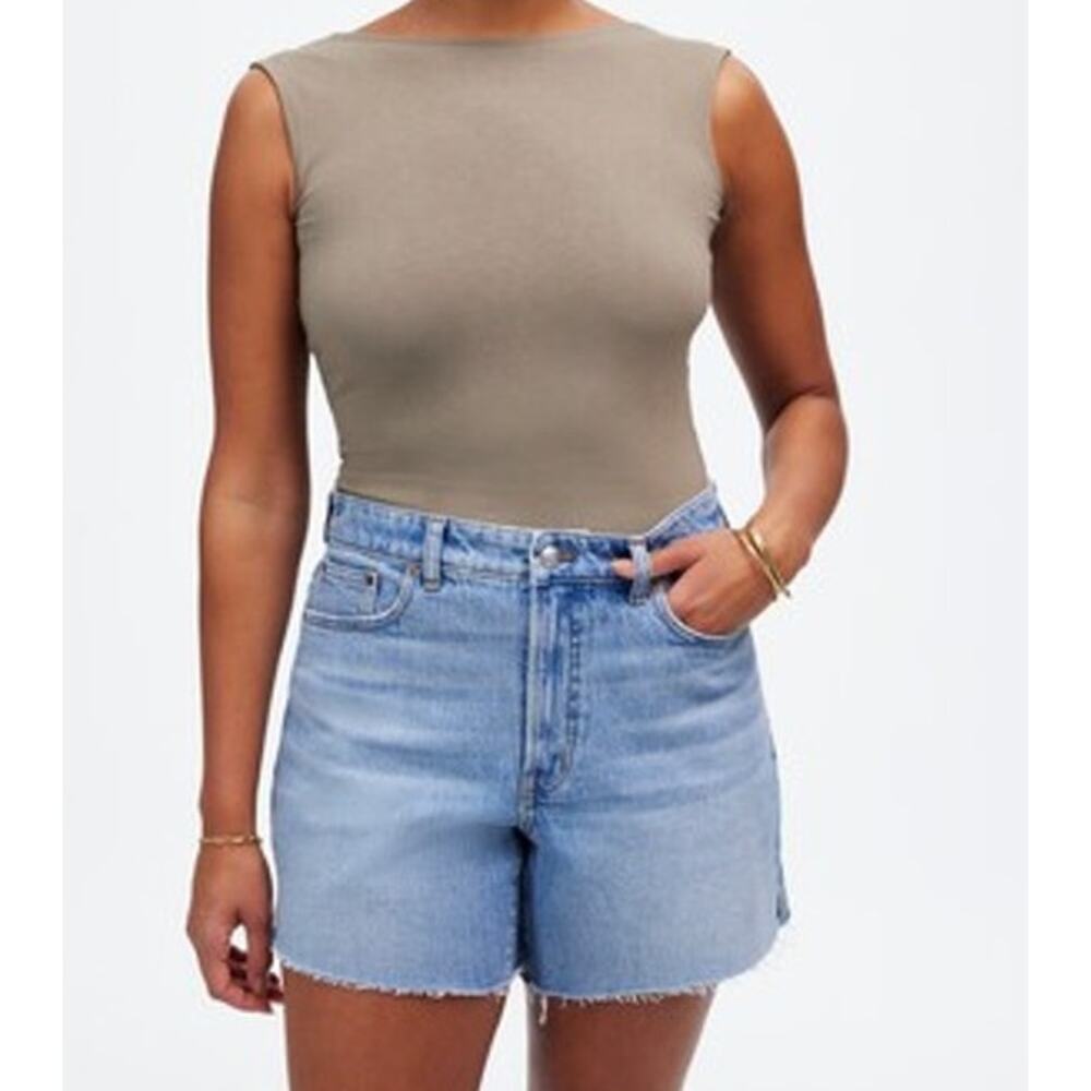 Madewell The Curvy Perfect Vintage Mid Length Jean Shorts Blue 29 - Picture 1 of 6